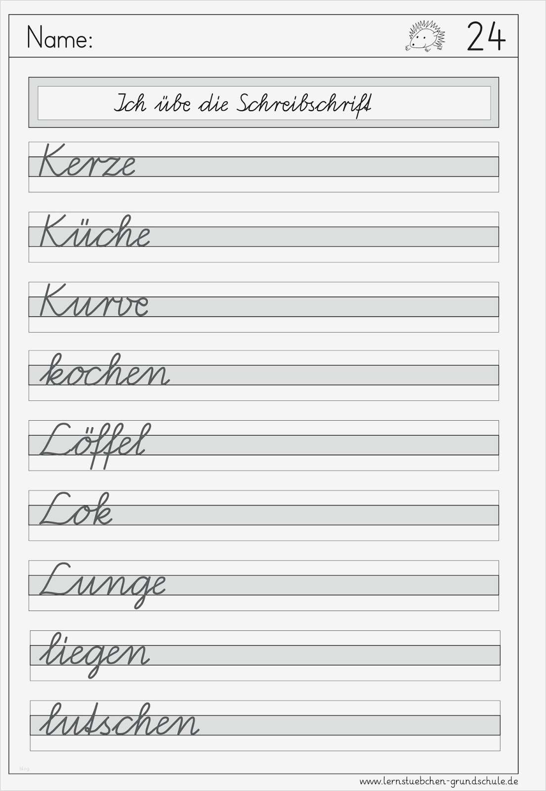 Schönschrift Lernen Vorlage Genial Schreibschrift U Arbeitsblatt Luxus Lernstübchen