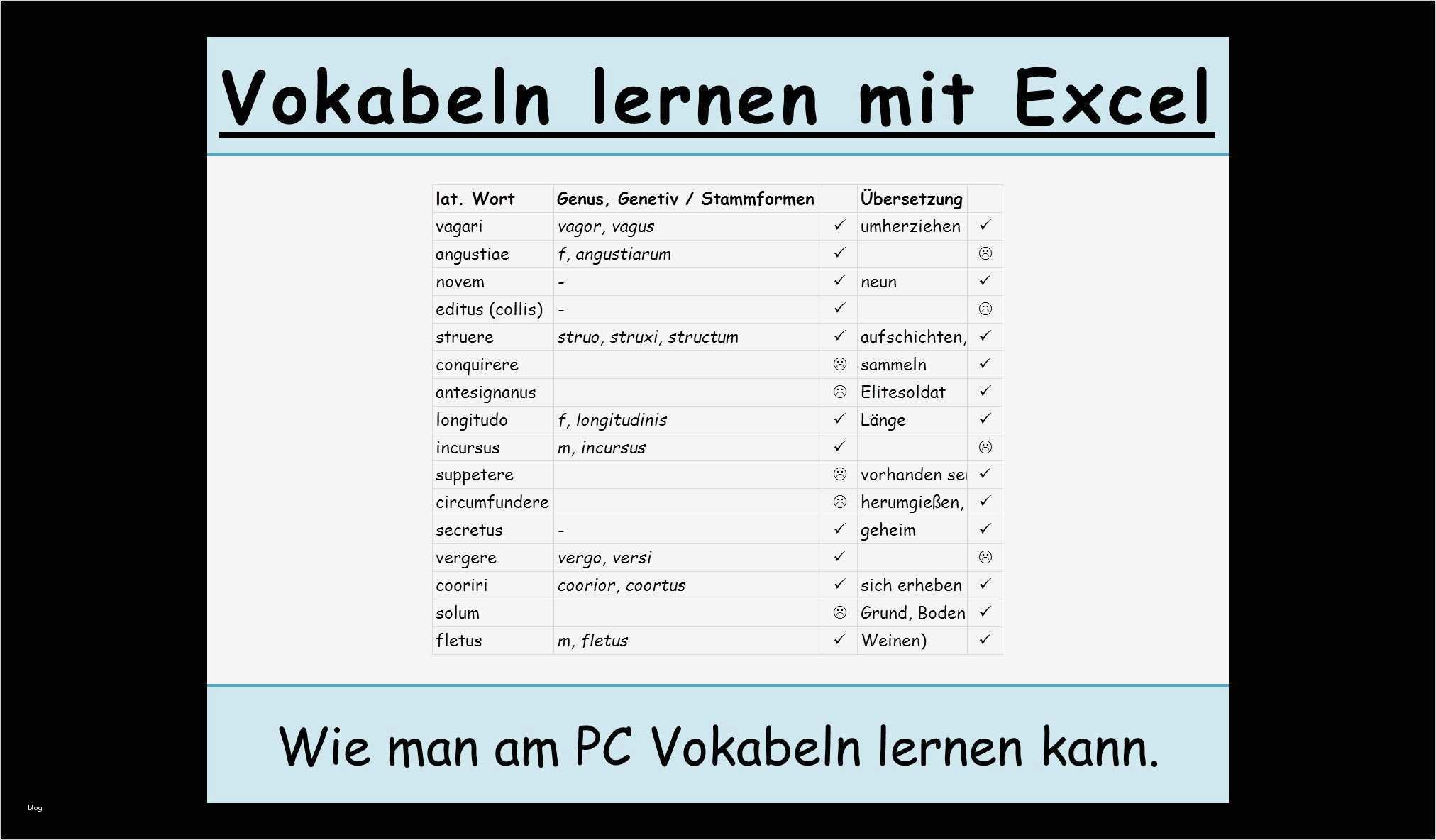 Schönschrift Lernen Vorlage Wunderbar Vokabeln Lernen Leicht Gemacht Mit Excel Vokabeln Schnell