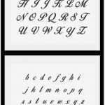 Schreibschrift Abc Vorlage Best Of Abc Schablonen Alphabet Schreibschrift Buchstaben Groß