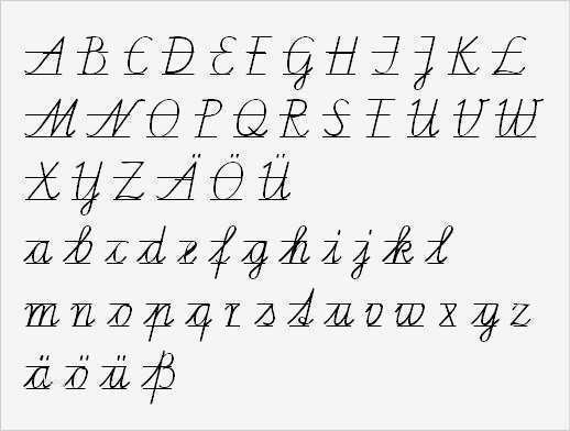 Schreibschrift Abc Vorlage Neu Schulausgangsschrift