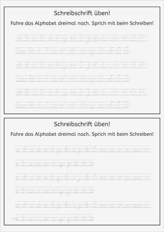 Schreibschrift Vorlagen Bewundernswert Vereinfachte Ausgangsschrift