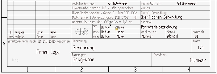 Schriftfeld Din En iso 7200 Vorlage Erstaunlich Zeichnungsrahmen Dxf Dwg Dwt Cad Symbole