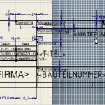 Schriftfeld Technische Zeichnung Vorlage A4 Gut software Cad Tutorial Distanzstueck Schriftfeld