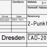 Schriftfeld Technische Zeichnung Vorlage A4 Süß software Cad Tutorial Bonus Schriftfeld – Optiyummy