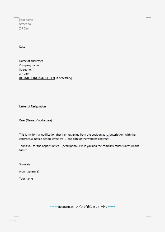 Schriftliche Kündigung Vorlage Luxus Musterbrief Kündigung Deutsch Englisch – Hataraku