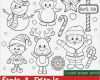 Schrumpffolie Vorlagen Best Of Santa and Friends Digital Stamps Set Christmas Clipart