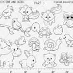 Schrumpffolie Vorlagen Einzigartig forest Friends Digital Stamps