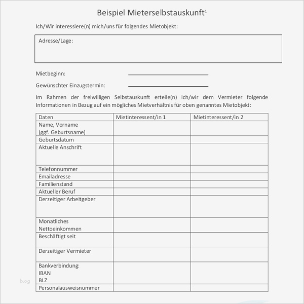 Schufa Auskunft Vorlage Wunderbar Selbstauskunft Pdf Die Selbstauskunft Für Deine Wohnungssuche