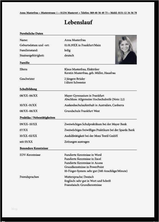 Schülerbetriebspraktikum Bewerbung Vorlage Inspiration Bewerbung Lebenslauf Vorlage Design