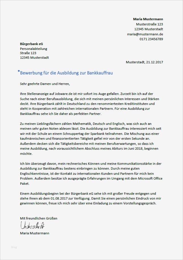 Schülerpraktikum Bankkaufmann Vorlage Fabelhaft Bewerbung Als Bankkaufmann Bankkauffrau Bewerbungsmuster