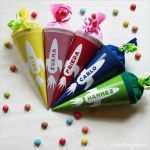 Schultüte Klein Basteln Vorlage Luxus Mini Schultüten Als Tischdeko Zum Schulanfang Verflixt