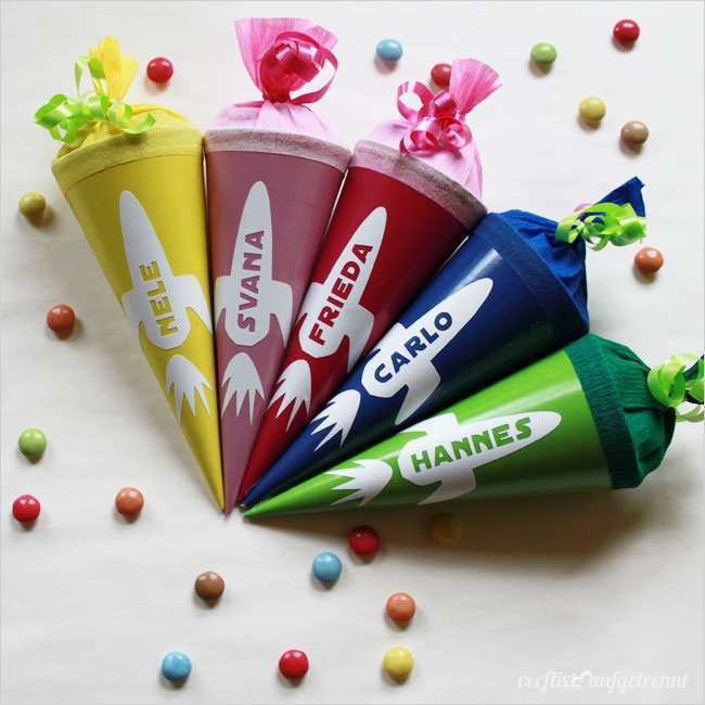 Schultüte Klein Basteln Vorlage Luxus Mini Schultüten Als Tischdeko Zum Schulanfang Verflixt