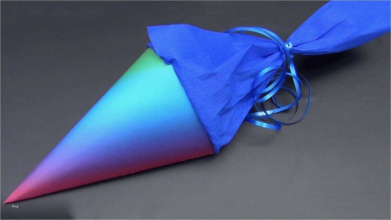 Schultüte Klein Basteln Vorlage Schön Schulanfang Einfache Schultüte Basteln
