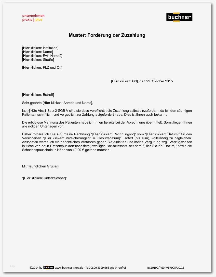 Schweigepflichtentbindung Vorlage Angenehm Muster forderung Der Zuzahlung Praxisbedarf Shop Buchner