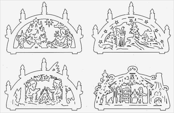 Schwibbogen Vorlagen Pdf Bewundernswert Laubsägevorlage 6x Mini Schwibbogen Für Doppelten