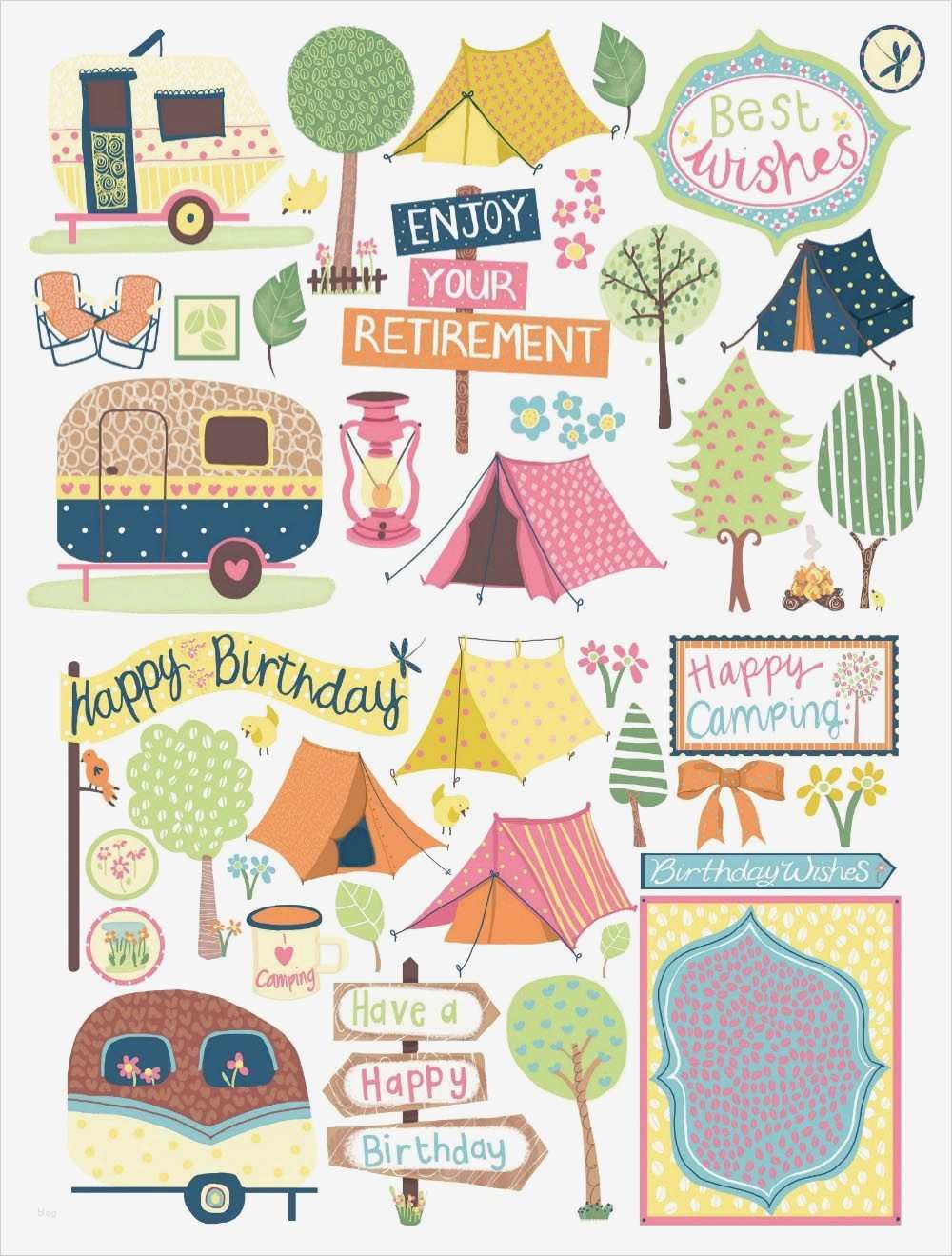 Scrapbooking Vorlagen Erstaunlich Cute Camping Free Digital Papers