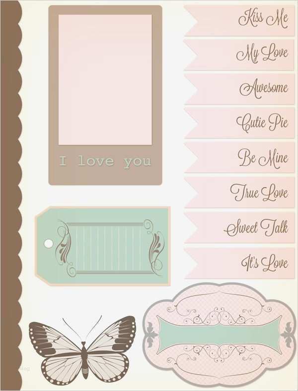 Scrapbooking Vorlagen Inspiration Free Printable Valentine S Day Cards and Scrapbook Paper