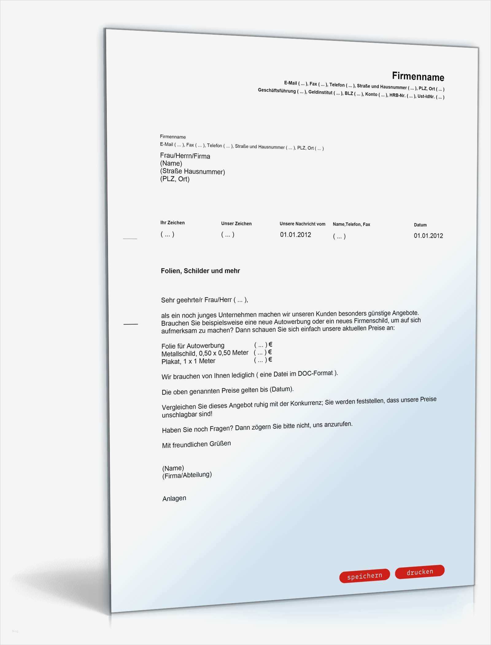 Selbstauskunft Unternehmen Vorlage Wunderbar Werbebrief Für Ein Reklame Unternehmen Muster Vorlage