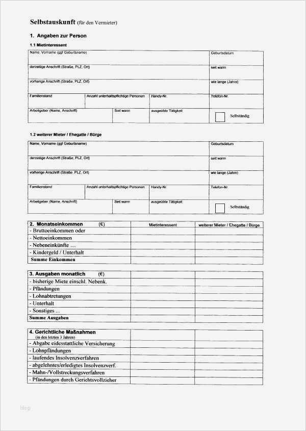 Selbstauskunft Vorlage Bank Bewundernswert 10 Selbstauskunft Vorlage