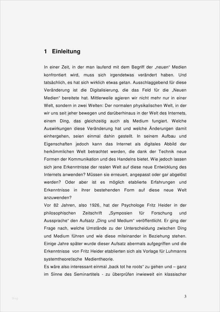 Seminararbeit Vorlage Angenehm Ding Und Medium Eine Moderne Betrachtung Einer Reifen