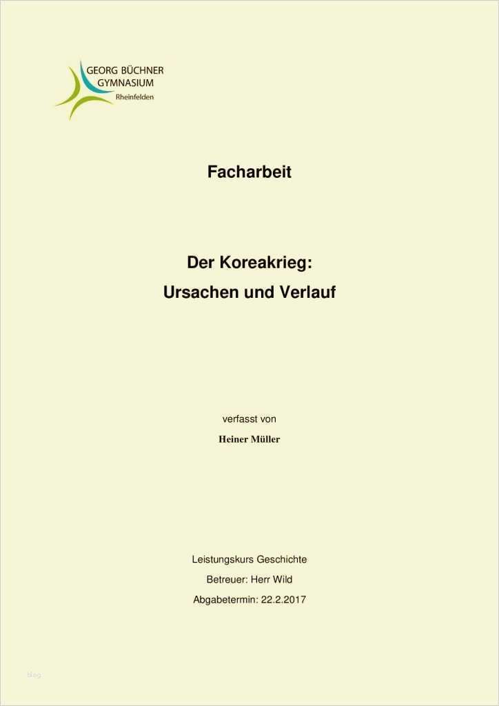 Seminararbeit Vorlage Großartig Facharbeit Deckblatt Mustervorlagen Zum Herunterladen