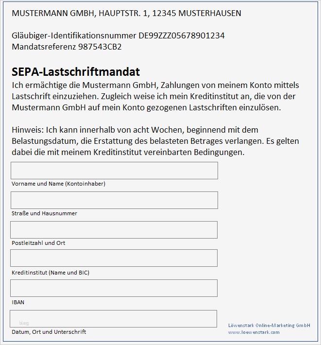 Sepa Mandat Erteilen Vorlage Best Of Einzug Von Lastschriften Via Sepa Was Unternehmer Wissen