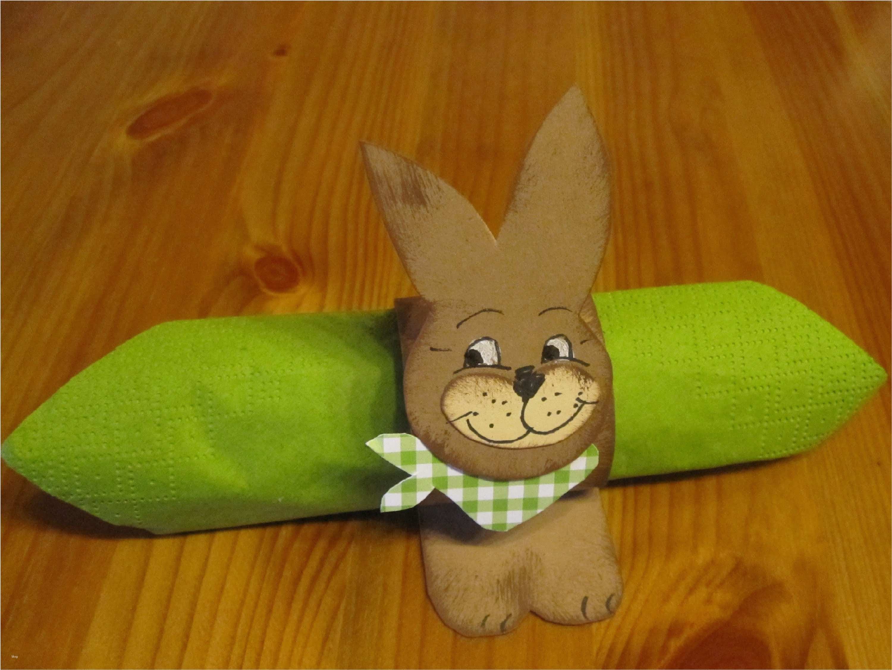 Serviettenringe Basteln Vorlagen Einzigartig Osterbasteln Osterhase Als Serviettenring Aus Papier