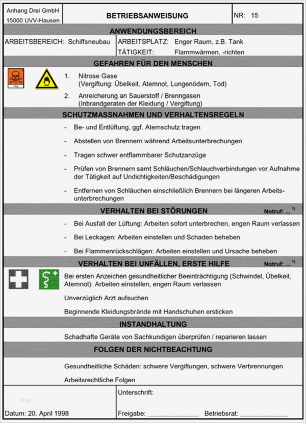 Sicherheitsdatenblatt Vorlage Schönste Dguv Regel 100 500 Betreiben Von Arbeitsmitteln Titel