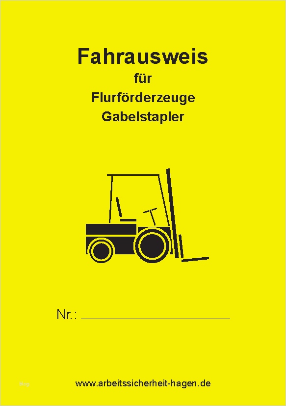 Sicherheitsunterweisung Lager Vorlage Luxus Colorful Zertifikat Für Gabelstaplerfahrer Ponent