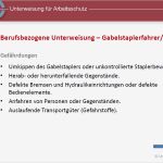 Sicherheitsunterweisung Vorlage Kostenlos Erstaunlich Unterweisungspräsentation Gabelstaplerfahrer In Vorlage