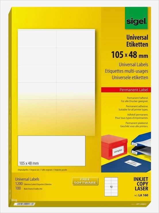 Sigel ordner Etiketten Vorlagen Fabelhaft Sigel Universal Etikett Ws 1200et 105x48mm