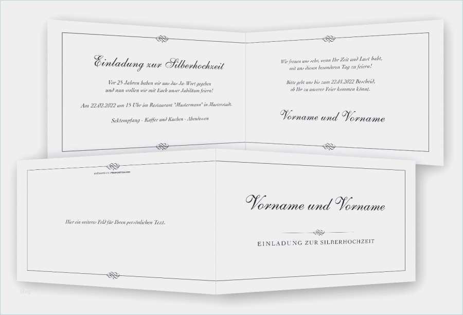 Silberhochzeit Einladungskarten Vorlagen Angenehm Silberhochzeit Einladungskarten Vorlagen – Travelslow