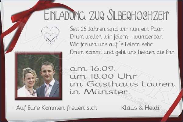 Silberhochzeit Einladungskarten Vorlagen Hübsch Einladungskarten Silberhochzeit Vorlagen Kostenlos