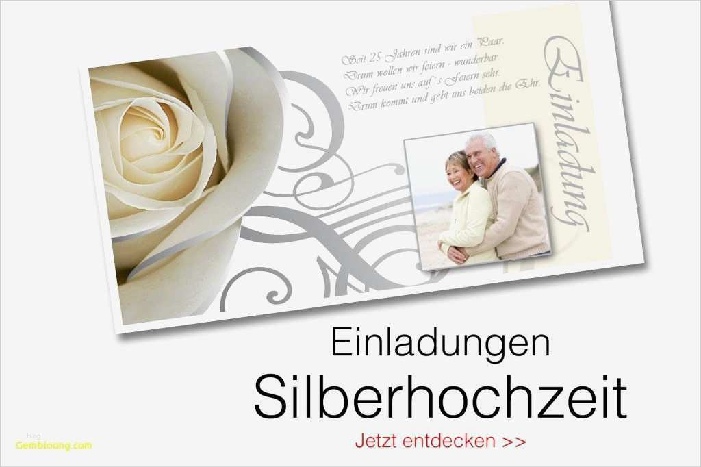 Silberhochzeit Einladungskarten Vorlagen Schönste Einladungskarten Silberhochzeit Vorlagen Genial