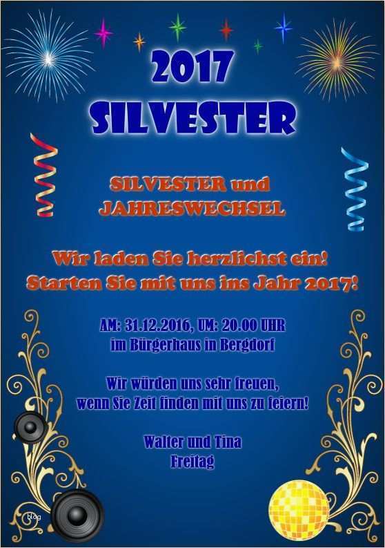 Silvester Einladung Vorlage Cool so Kann Einladung Zur Silvesterparty Gestaltet Werden