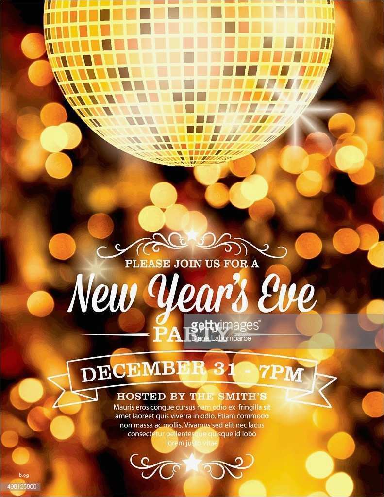 Silvester Einladung Vorlage Fabelhaft Silvesterpartyeinladung Vorlage Vektorgrafik
