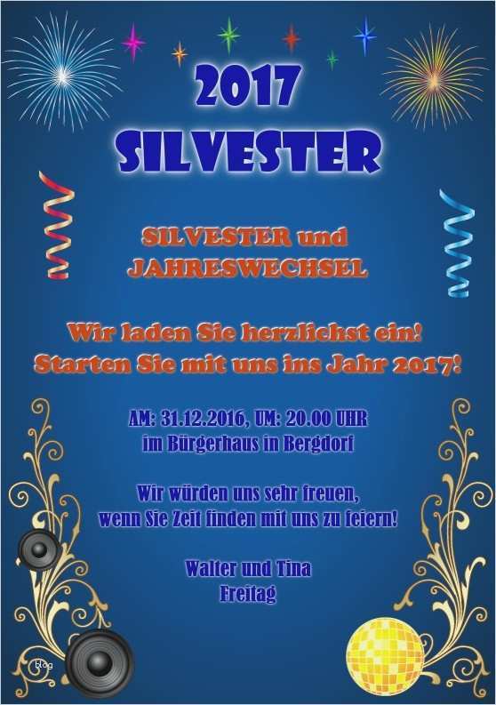Silvester Einladung Vorlage Kostenlos Bewundernswert Grukarten Silvester Finest Grukarten Silvester with