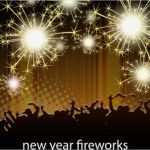 Silvester Flyer Vorlage Kostenlos Hübsch Golden Feuerwerk Silvester Feiern Publikum Vektor