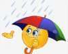 Smiley Vorlage Schönste Emoticon Mit Regenschirm Vektor Abbildung Bild Von