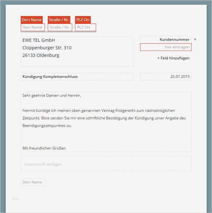 Sonderkündigung Dsl Vorlage Neu Congstar Kündigung Vorlage