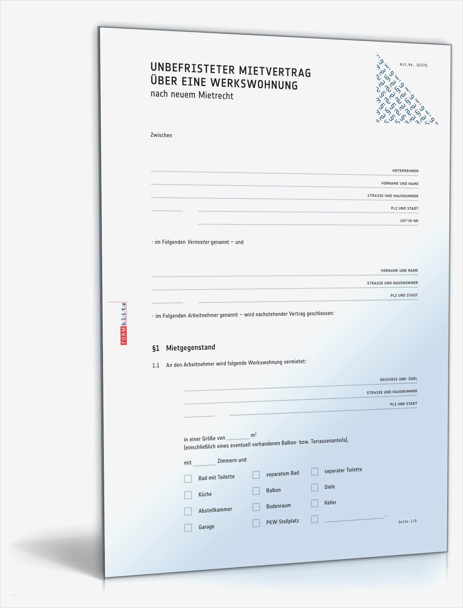 Sonderkündigung Vorlage Angenehm Mietvertrag Werkswohnung Rechtssicheres Muster Zum Download