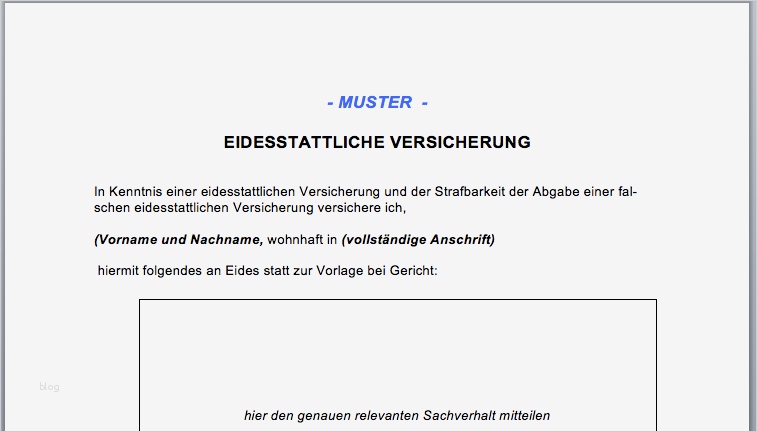 Sonderkündigungsrecht Versicherung Beitragserhöhung Vorlage Großartig Word Eidesstattliche Versicherung