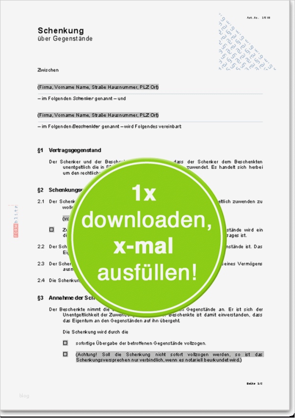 Sorgerechtsverfügung Alleinerziehende Vorlage Luxus Schenkungsvertrag über Ein Auto