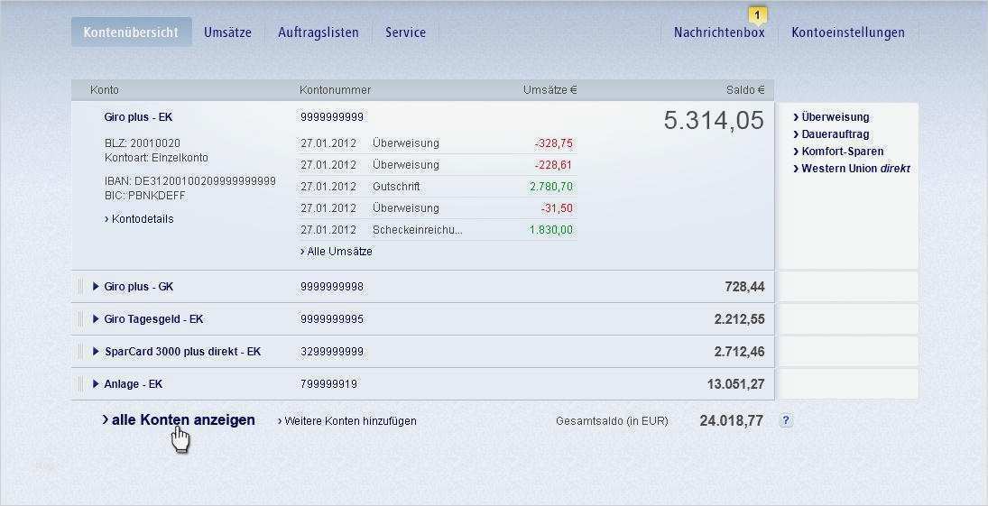 Sparkasse Konto Kündigen Vorlage Fabelhaft Postbank Tipp Der Woche – Konten Im Line Banking sortieren