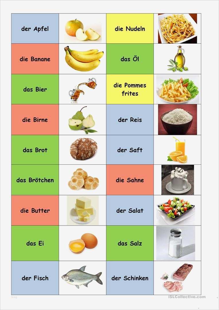 Speisekarte Englisch Vorlage Genial Essen Und Trinken Arbeitsblatt Kostenlose Daf Arbeitsblätter