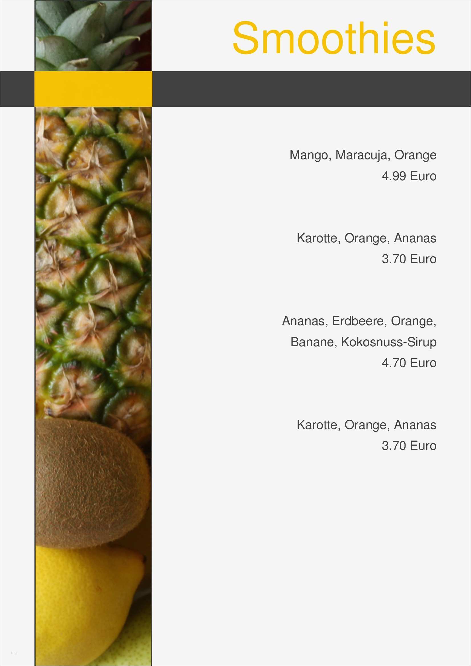 Speisekarte Englisch Vorlage Schön Speisekarten Und Menükarten Saftkarten Vorlage Von Chris