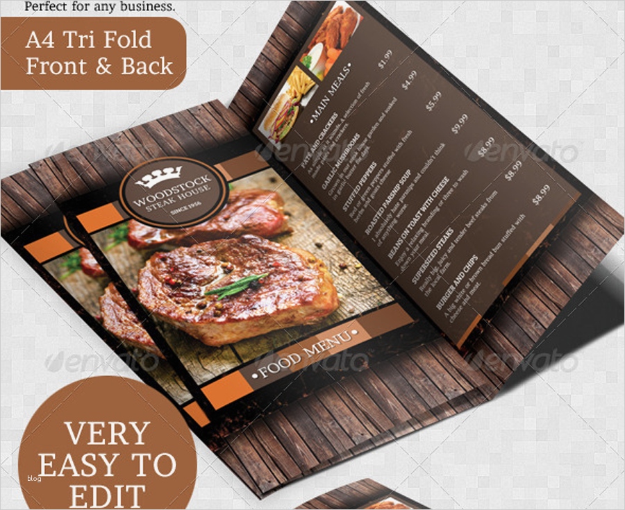 Speisekarte Vorlage Download Best Of Rustic Rustikaler Grill Steakhouse Flyer Mit Menükarte