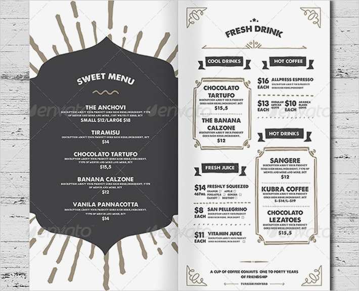 Speisekarte Vorlage Luxus Eliteshop Food Menu Restaurant Vorlage