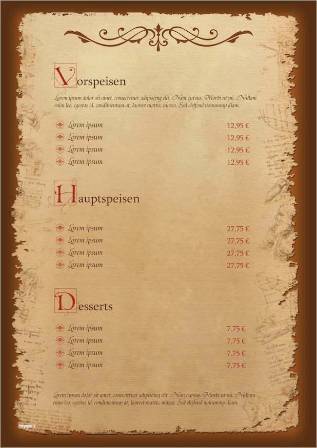 Speisekarte Vorlage Schön tolle Getränkkarten Vorlage Galerie