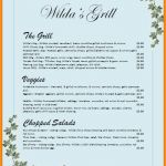 Speisekarte Vorlage Word Großartig 6 Vorlage Meükarte Word
